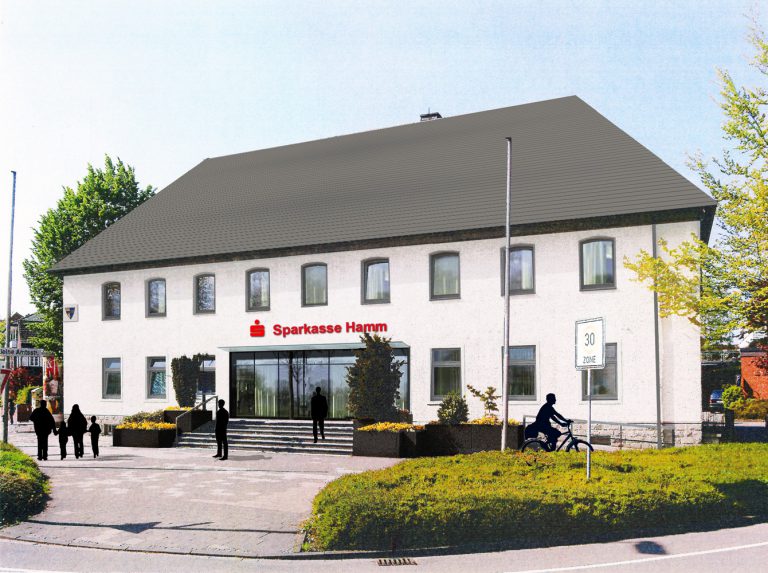 Sparkasse Hamm, Amtsstraße, Umbau von zwei Geschäftsstellen