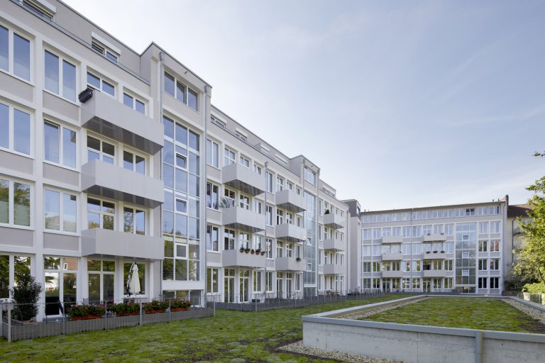 Wohnanlage in Münster, Umbau eines Bürogebäudes, Umbau Arbeitsamt Münster